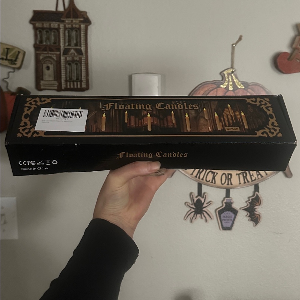🕯️ Floating Halloween Harry Potter Hogwarts Candles Set 🕯️